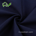 Tessuto in cotone biologico twill blu navy per pantaloni